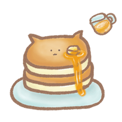 優しいにゃんこホットケーキ