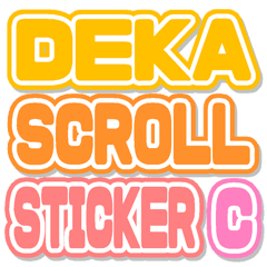 DEKA SCROLL sticker Color