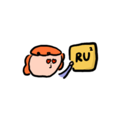 RU RU Yellow note paper