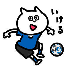 PITARO's football cat(T-Blue)