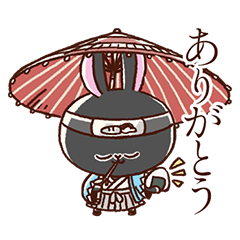 Black Rabbit / Shinsengumi version – LINE stickers | LINE STORE
