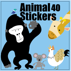 Animal 40stickers
