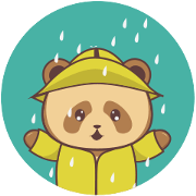 Cute Brown Panda v.3