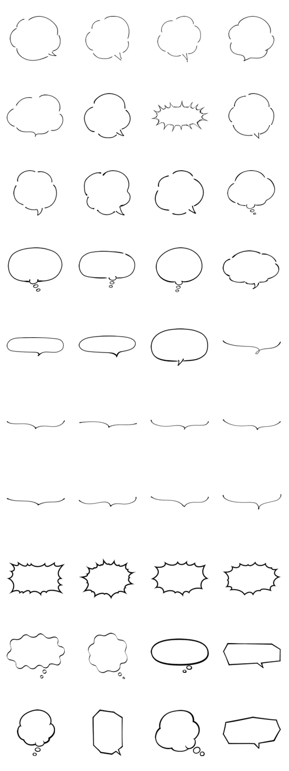 いろいろなふきだし Lineクリエイターズスタンプ Stamplist いろいろなふきだし Lineクリエイターズスタンプ Stamplist