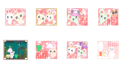 Japanese Kawaii Cute animal sticker 4