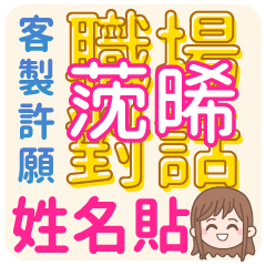 CHEN-SHI (name sticker)