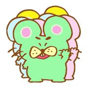 Colorful funny face mouse