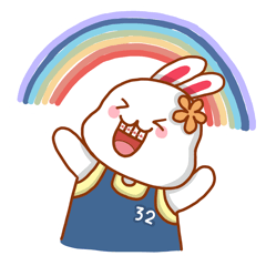 White Smiley Rabbit Ver2