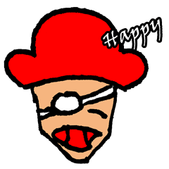 pirate red cap