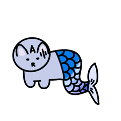 Caticorn Mermaid