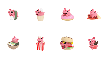 Rosa the Pig loves food