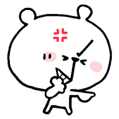 Shirokumakun letter 17 -angry-