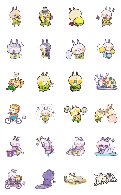 Mother rabbit & Kids rabbit