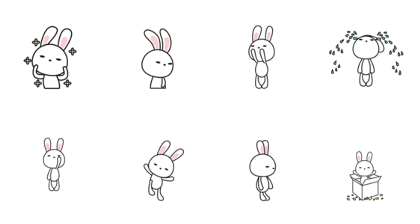 White Little Bunny