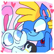 Rabbit and horse ish animal stickers 5