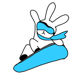 snow boarding rabbit 2