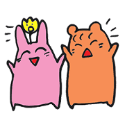 misa&ryo happy Sticker