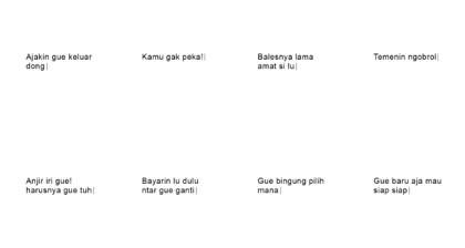 Kode Cewek : Animated Speech Balloon