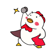 Daily-use stamp "chicken"