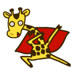 Giraffe Happy Sticker