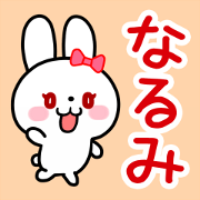 The white rabbit with ribbon for"Narumi"
