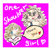One shoulder girl!!