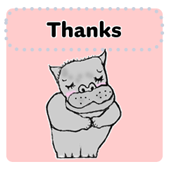Stickers of cute animals4(message/E)