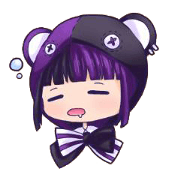 black purple kuma