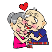 Thai country Funny Grandpa & Grandma