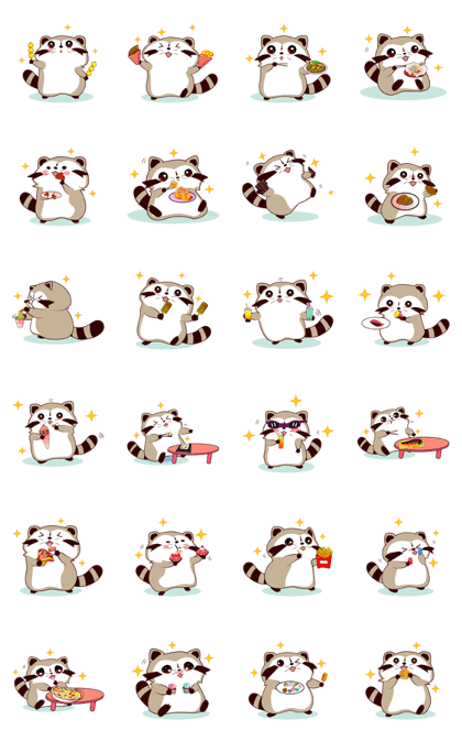 North American Raccoon (V8 - Nice Food)