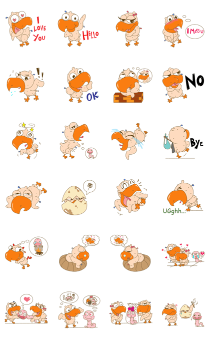 baby bird in love