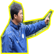 Jaelani, Man With Blue Jacket