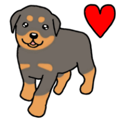 Dog stamp Rottweiler