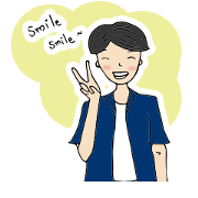 Daily life of cheerful boy