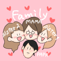 clara family sticker