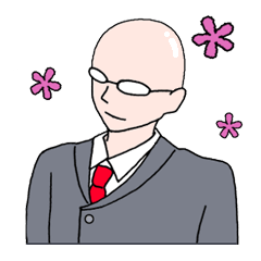 Glasses bald head's diary life