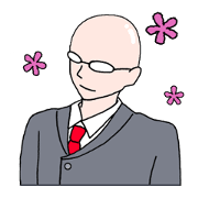 Glasses bald head's diary life
