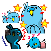 Pretty reaction of a bird.