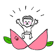 Japanese old tale "Momotaro"