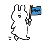 Rabbit who works travel company