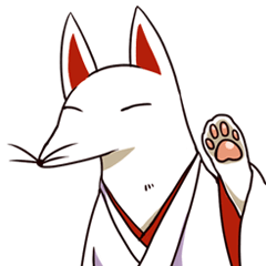 Japanese style white fox