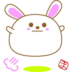 rabbit stickerofmaminko2