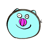 Blue pig