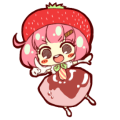 strawberry parfait-chan sticker