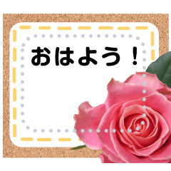 Flower message sticker!