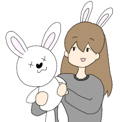 Rabbit and a sister