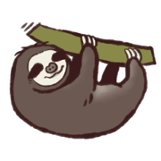 Everyday sloth Sticker
