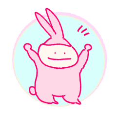 Hi! Rabbit sticker