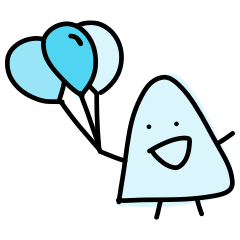 Cute Blue smiley - funny face love emoji