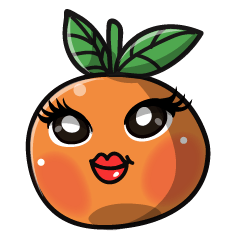 Cute Oranges emoji - all best for you